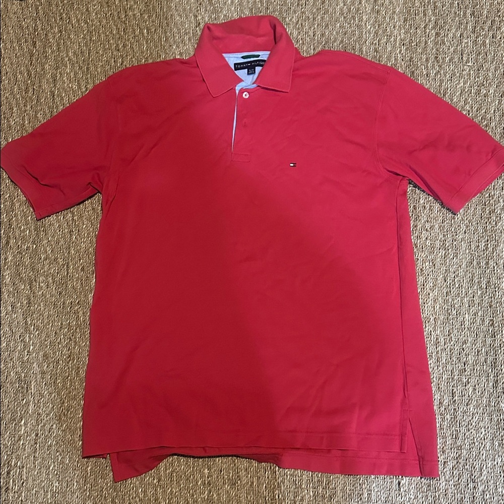 Tommy Hilfiger Vibrant Red Polo Shirt